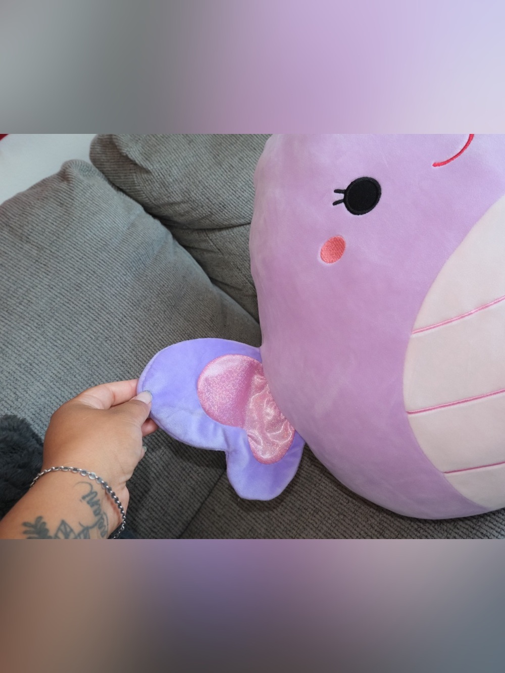 Squishmallows Purple Pink Butterfly Plush - Picture 2 of 3